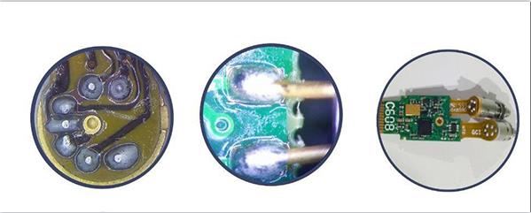光通訊FPC軟板與光器件焊接， PCB硬板與光器件焊接圖示
